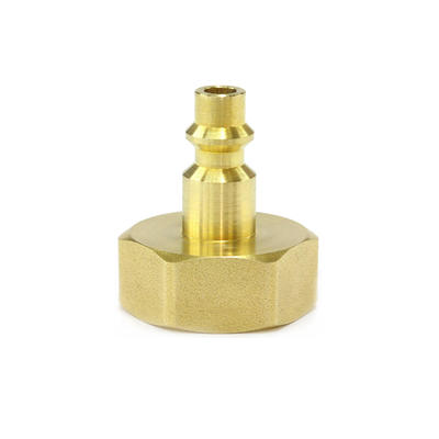 Air Compressor Quick-Connect Plug To Female Garden Brass Tee Connector Adapter Fitting