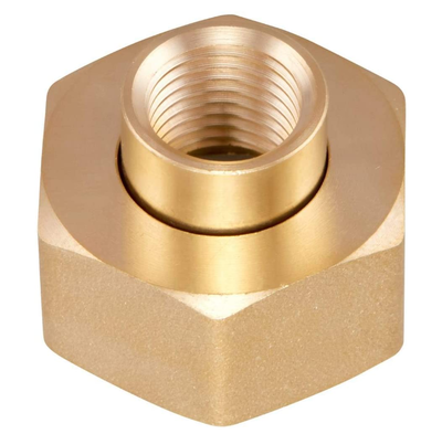 LeadFree Brass Hex Swivel1/4" NPT to 3/4 inch Female GHT GardenHose Thread Connector Adapter