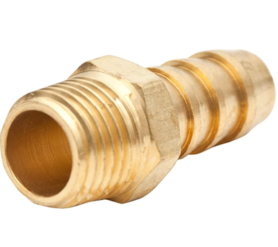 Male Brass Barb Fuel Hose Fitting 1/4 x 3/8-Inch